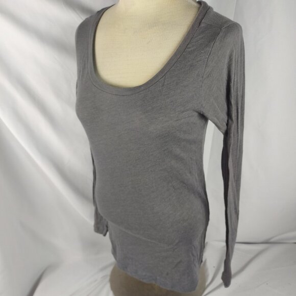 Threads 4 Thought Womens Gray Long Sleeve T-Shirt Size Large - Picture 2 of 5